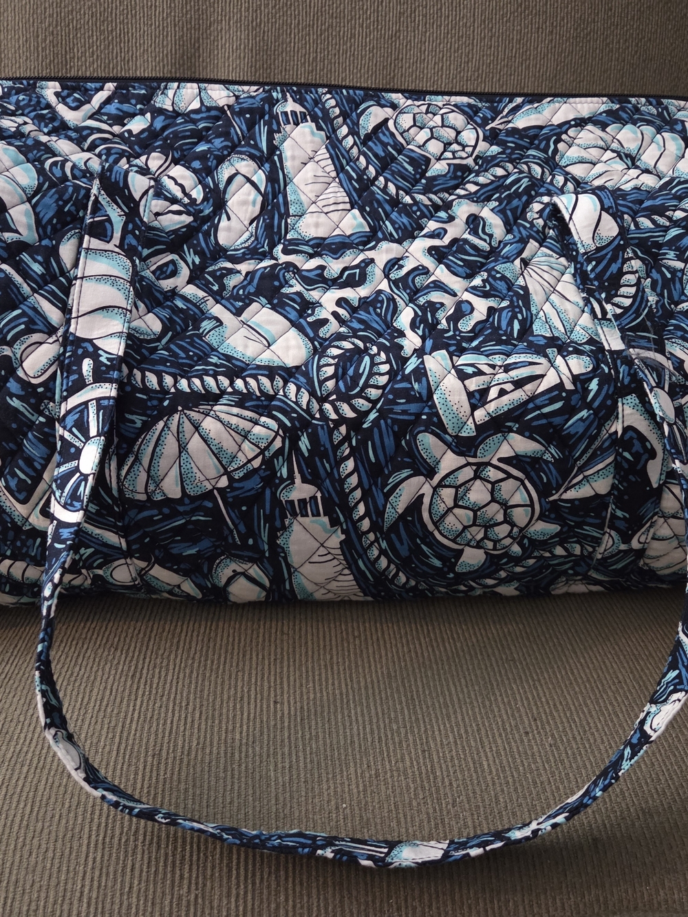 Vera Bradley Large Travel Duffel Bag Shore Enough Retired Pattern